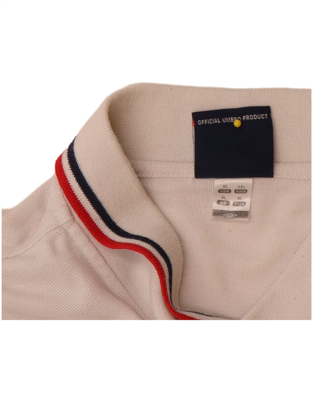 Umbro Herre England Polo Shirt XL Hvid Polyester