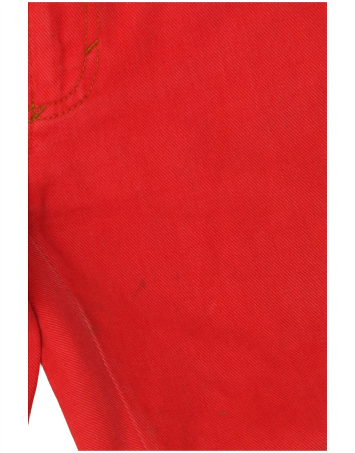 BENETTON Womens Slim Jeans W30 L27 Red Cotton