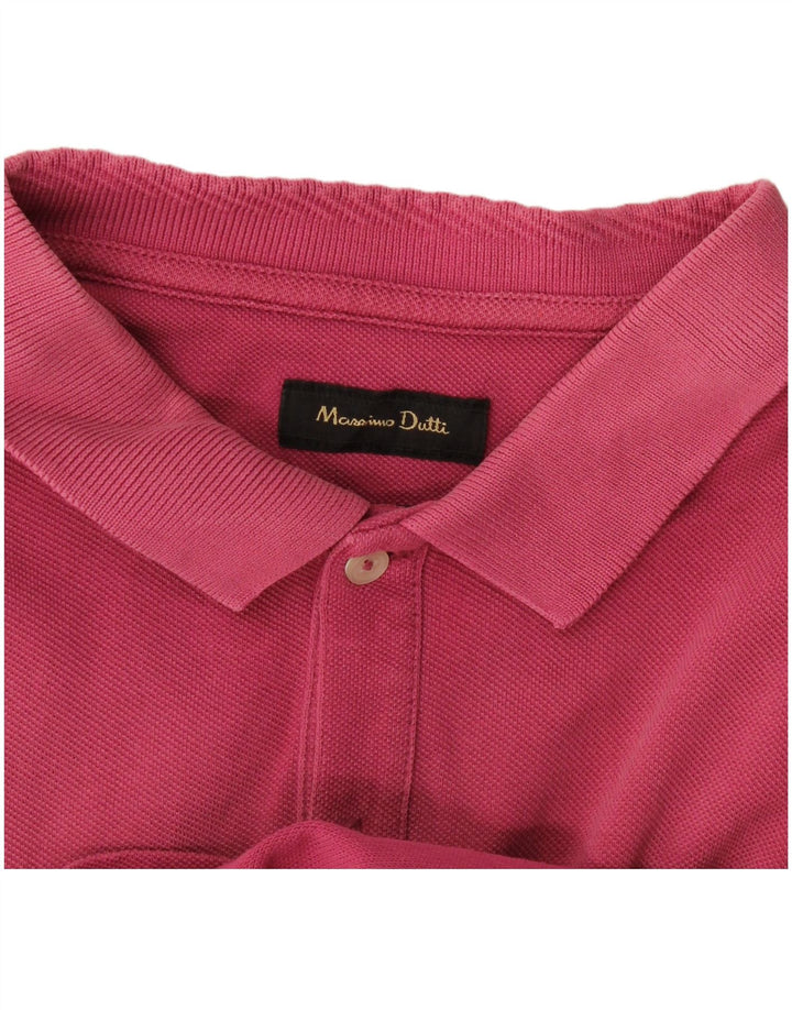 Massimo Dutti Herre poloshirt Medium Pink