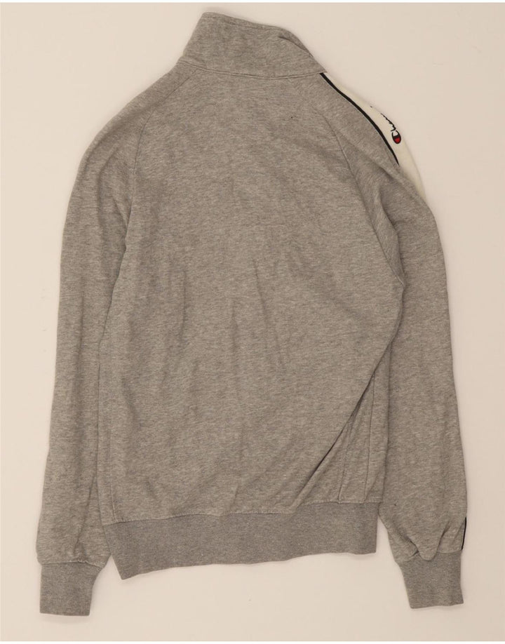 CHAMPION Mens Graphic Tracksuit Top Jacket XS Grey Colourblock Cotton Vintage Champion and Second-Hand Champion from Messina Hembry 