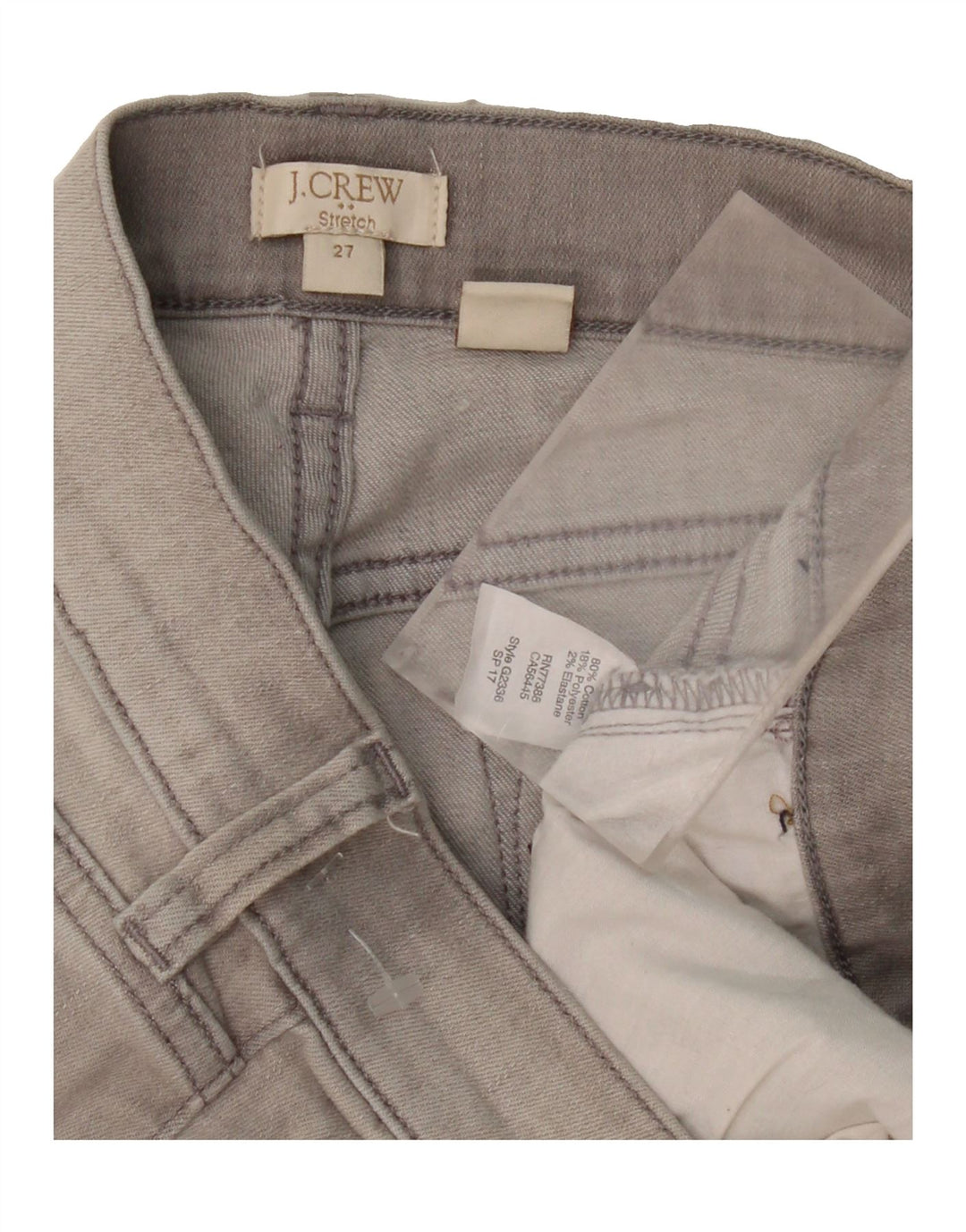 J. CREW Womens Slim Jeans W27 L27 Grey Cotton Vintage J. Crew and Second-Hand J. Crew from Messina Hembry 
