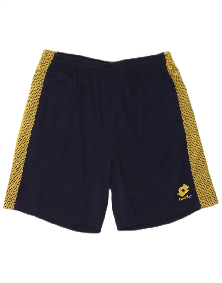 Lotto Herre Sportshorts UK 42/44 XL Navy Blue Colourblock Polyester