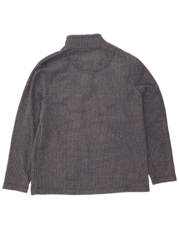 Weird Fish Herre lynlås hals fleece jumper XL marineblå polyester