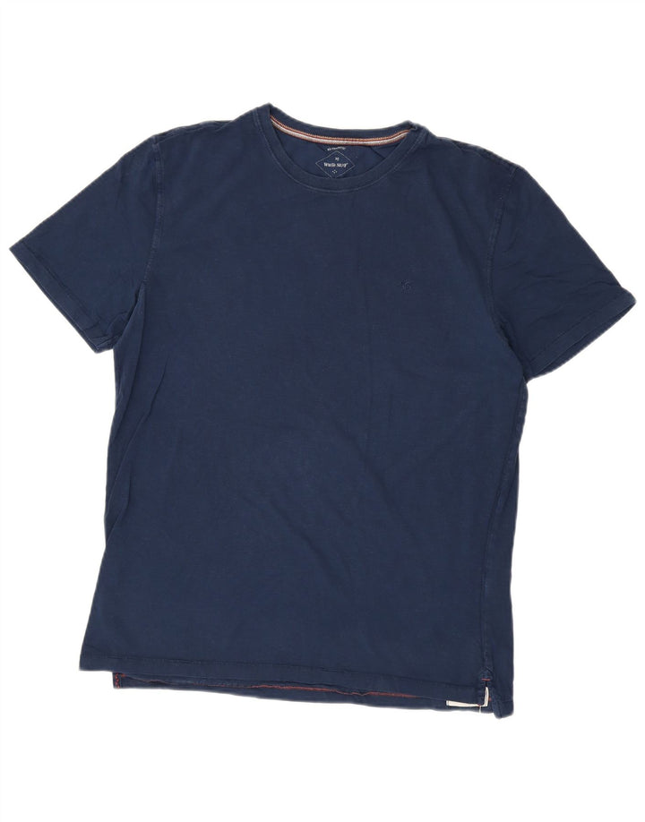 White Stuff Herre T-Shirt Top Medium Marineblå Bomuld