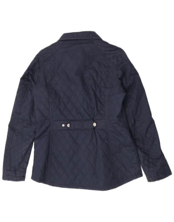 Besætningstøj Dame Regular Fit Quiltet Jakke UK 10 Small Navy Blue