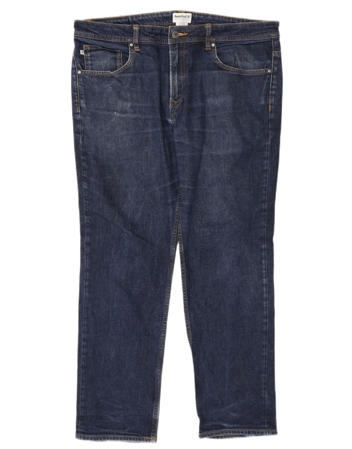 Timberland Straight Jeans til mænd W38 L32 Marineblå bomuld