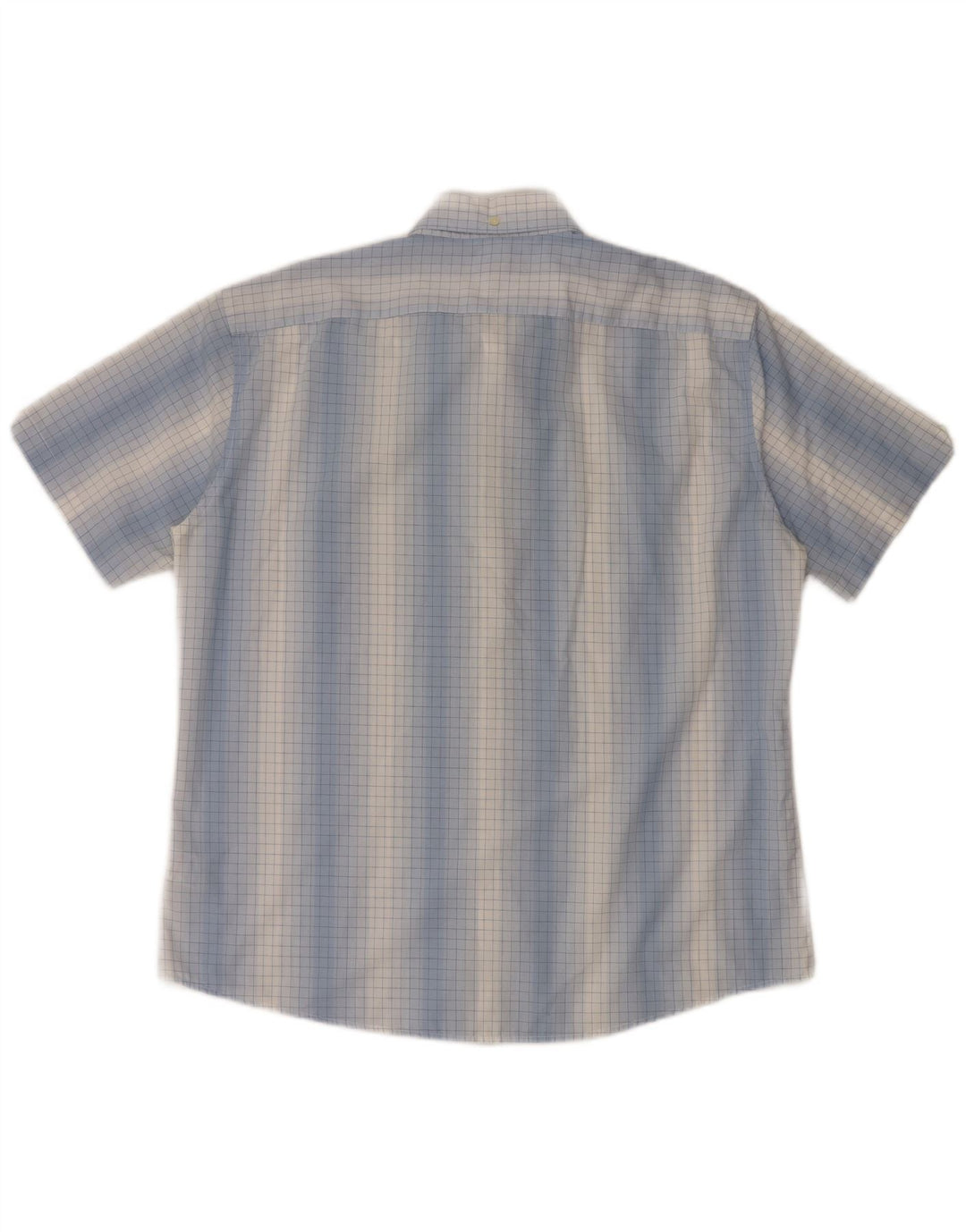 Ben Sherman Kortærmet Herreskjorte 4XL Blå Gingham Bomuld