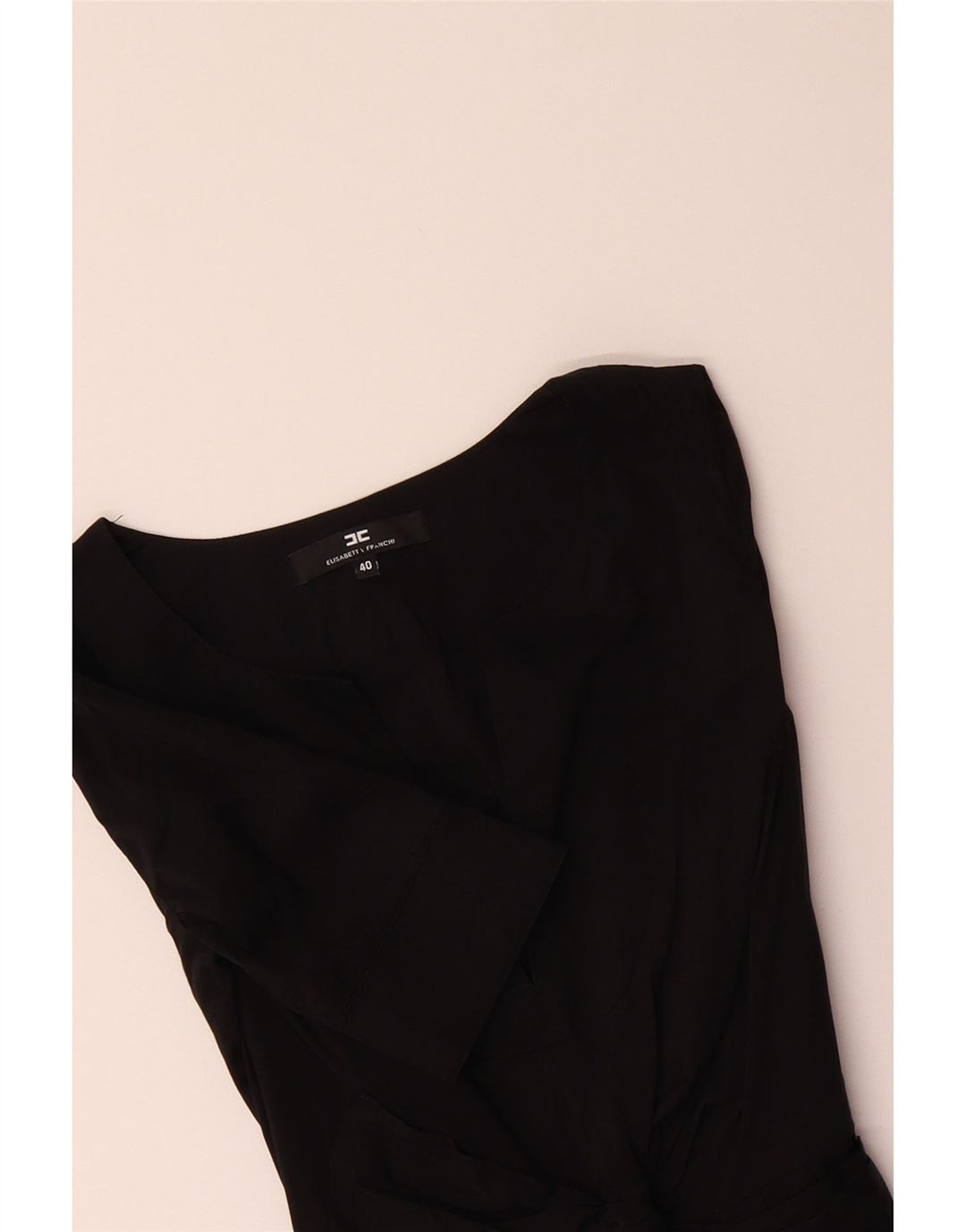 ELISABETTA FRANCHI Womens Sheath Dress IT 40 Small Black Cotton Vintage Elisabetta Franchi and Second-Hand Elisabetta Franchi from Messina Hembry 