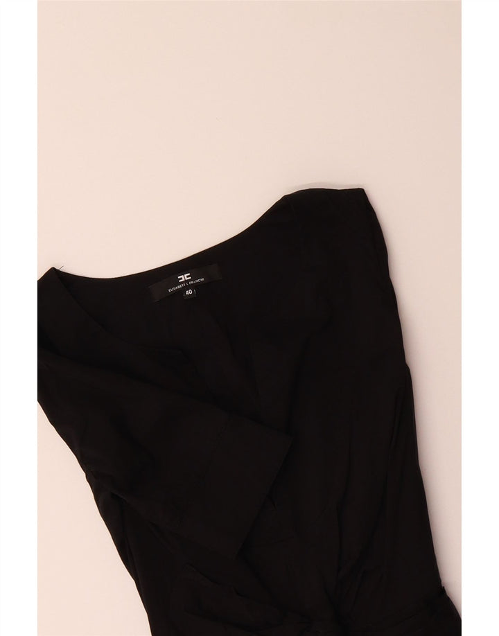 ELISABETTA FRANCHI Womens Sheath Dress IT 40 Small Black Cotton Vintage Elisabetta Franchi and Second-Hand Elisabetta Franchi from Messina Hembry 