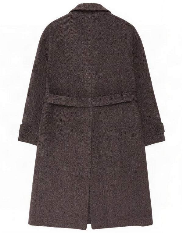 Marella oversize overfrakke til kvinder UK 10 Small Grey Sildebensuld