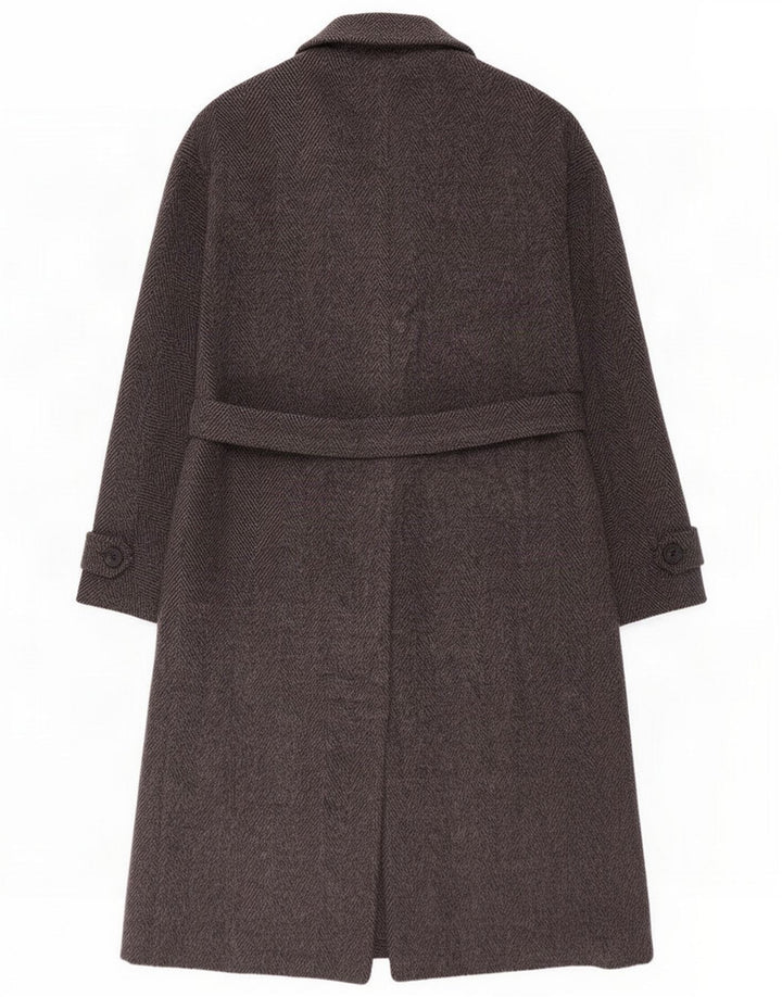Marella oversize overfrakke til kvinder UK 10 Small Grey Sildebensuld
