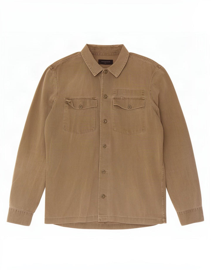 All Saints Herreskjorte Stor Khaki Bomuld