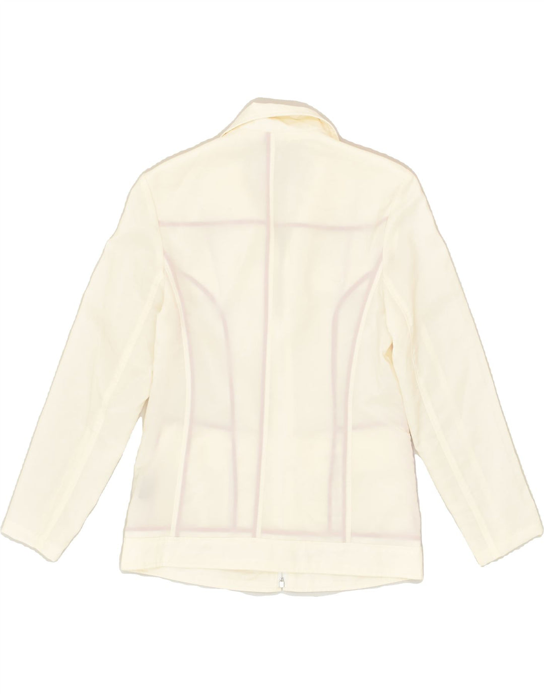 FILA Womens Bomber Jacket UK 8 Small  Off White Polyester | Vintage Fila | Thrift | Second-Hand Fila | Used Clothing | Messina Hembry 