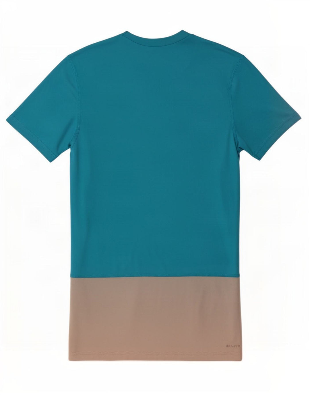 Nike Herre Dri Fit T-Shirt Top Lille Blå Colourblock Polyester