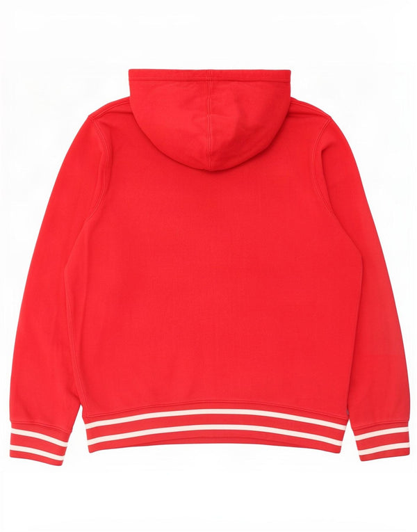 Levi's Mens Graphic Hoodie Jumper XL Red Striped Cotton
