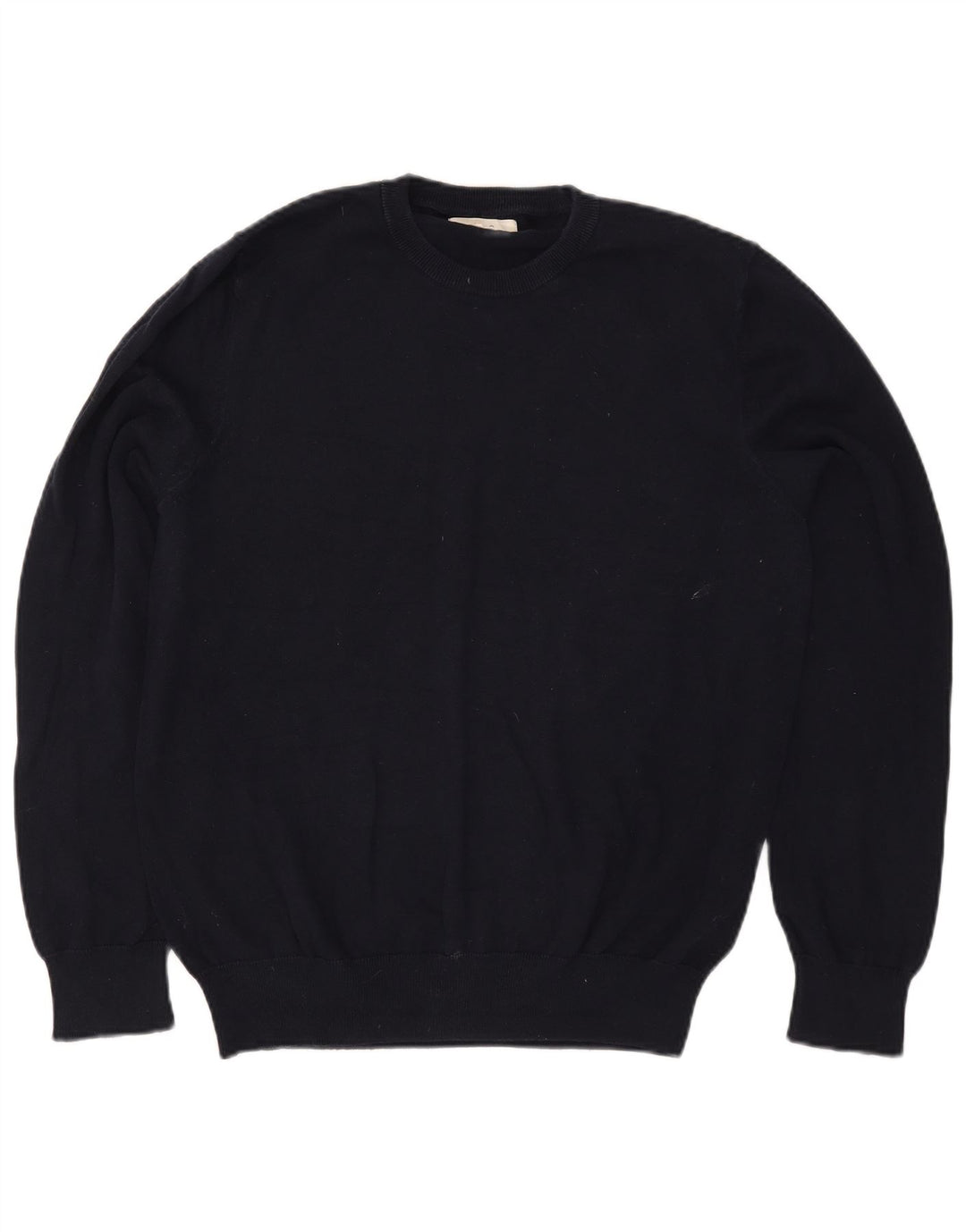 Marks & Spencer Herre sweater med rund hals, stor marineblå bomuld