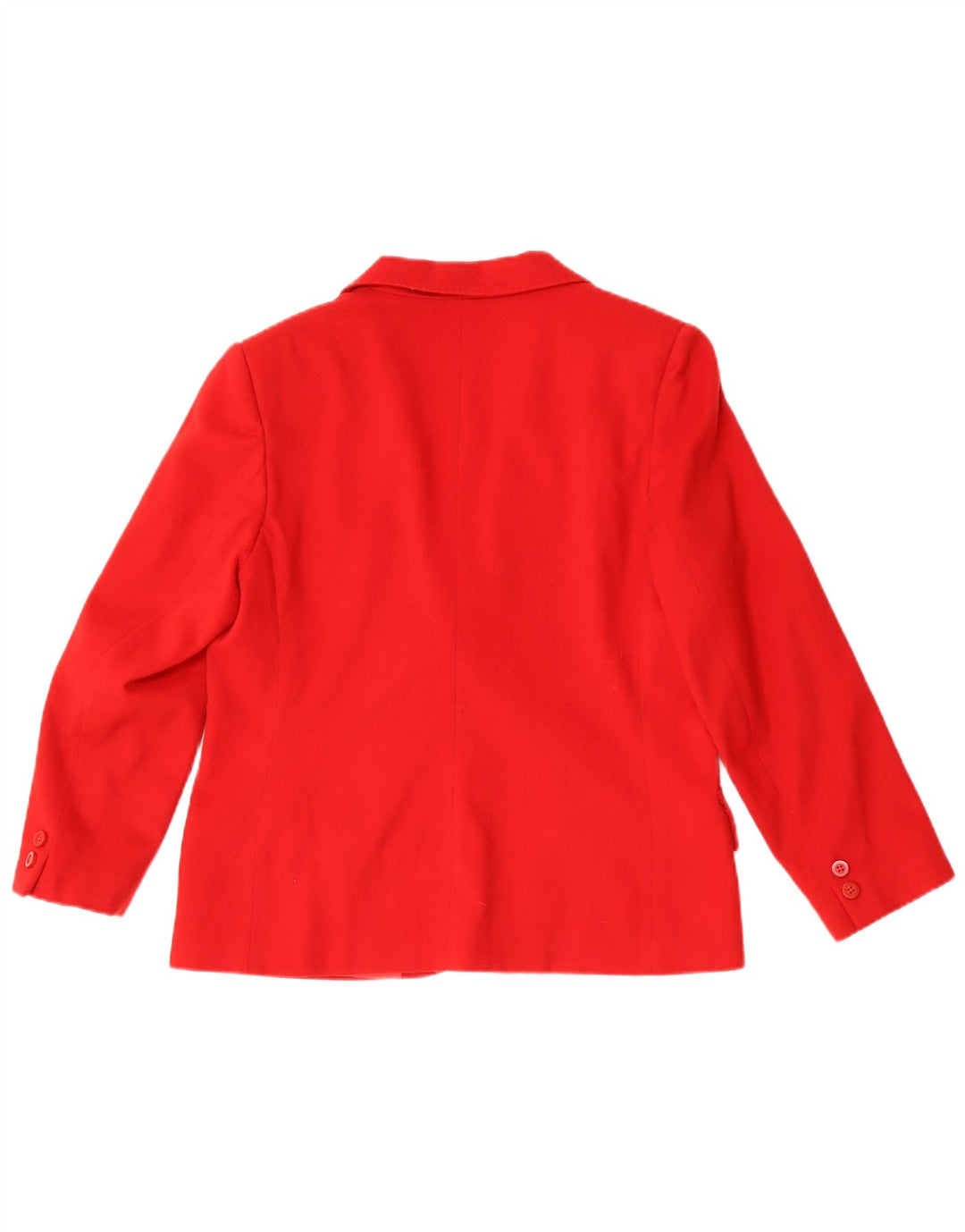 Alba Fornari Dame 2 Knaps Blazer Jakke IT 46 Stor Rød Uld