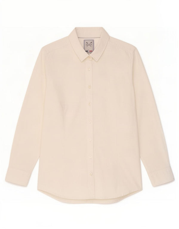 Crew Clothing Dameskjorte UK 12 Medium White Cotton
