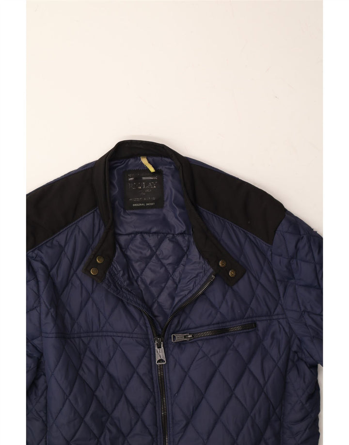 REPLAY Womens Quilted Jacket UK 18 XL Navy Blue Polyamide Vintage Replay and Second-Hand Replay from Messina Hembry 
