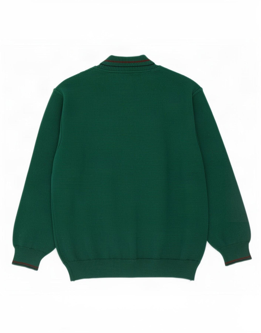 Il Granchio Herre V-hals trøje Sweater Large Grøn Argyle/Diamond Wool