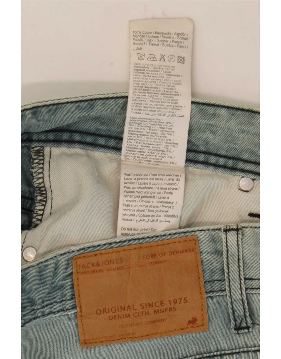 Jack & Jones Herre Tim Slim Jeans W36 L34 Blå Bomuld