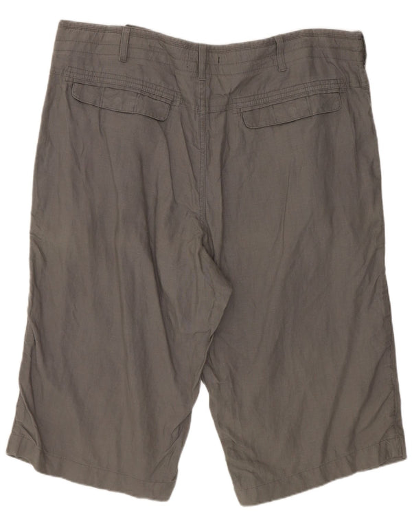 Marks & Spencer Chino Shorts til mænd W38 XL Grå hør