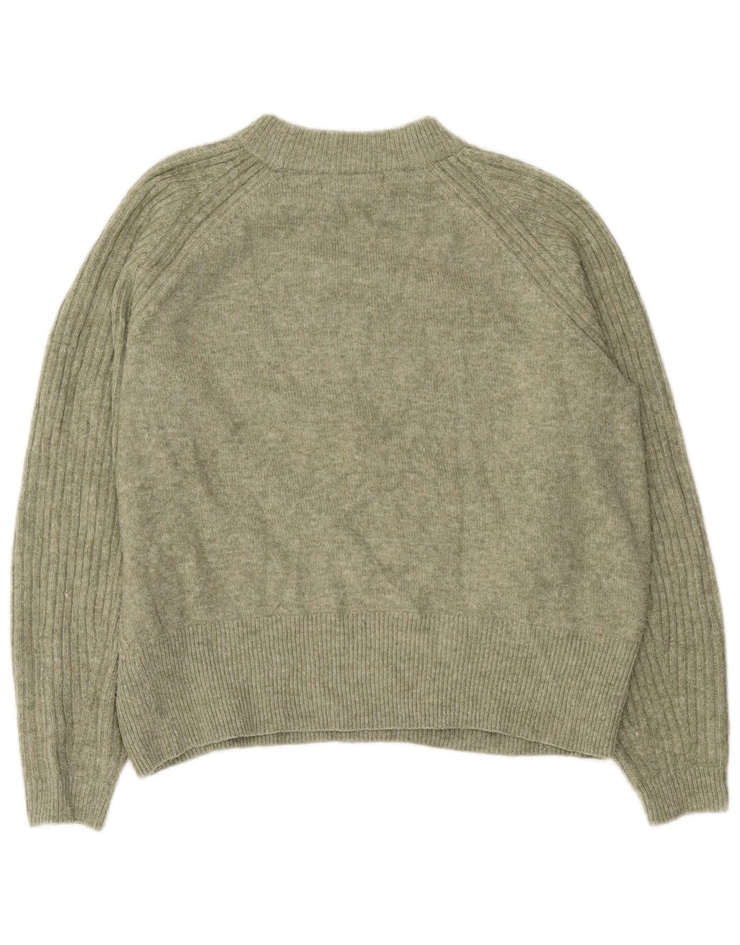 Marks & Spencer Dame Turtle Neck Jumper Sweater UK 14 Medium Green