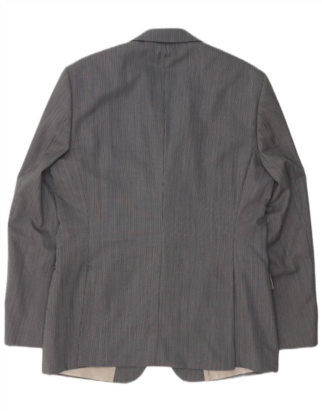 Hugo Boss Herre 2-knaps blazerjakke EU 52 XL Grå nålestribet jomfruuld