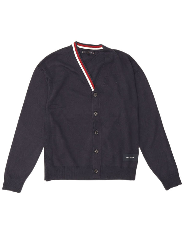 Tommy Hilfiger Herre Cardigan Sweater Medium Navyblå Bomuld