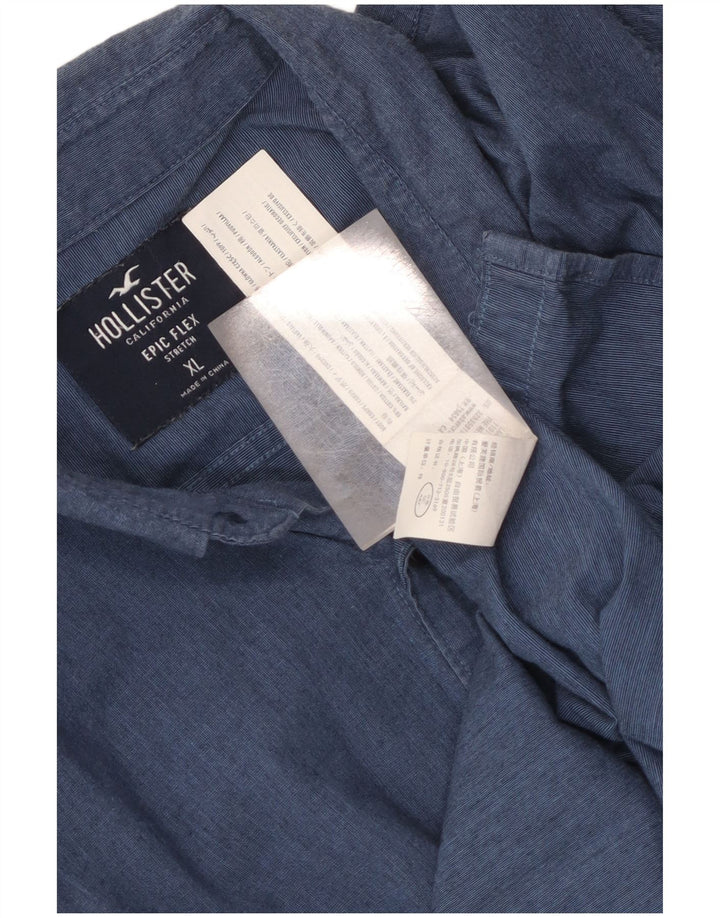 Hollister herreskjorte XL blå bomuld