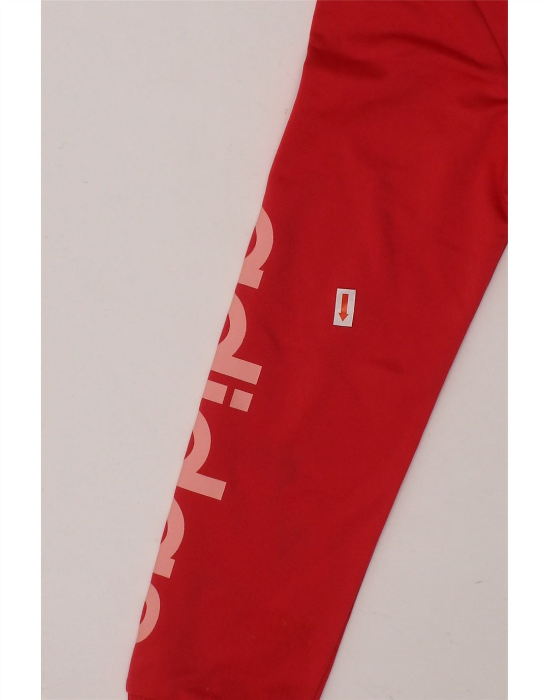 ADIDAS Girls Graphic Tracksuit Top Jacket 9-10 Years Red Polyester Vintage Adidas and Second-Hand Adidas from Messina Hembry 