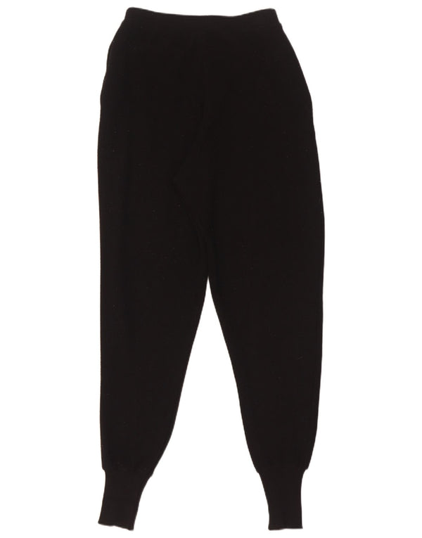 Zara Womens Knit Tracksuit Bukser Joggers UK 10 Small Black