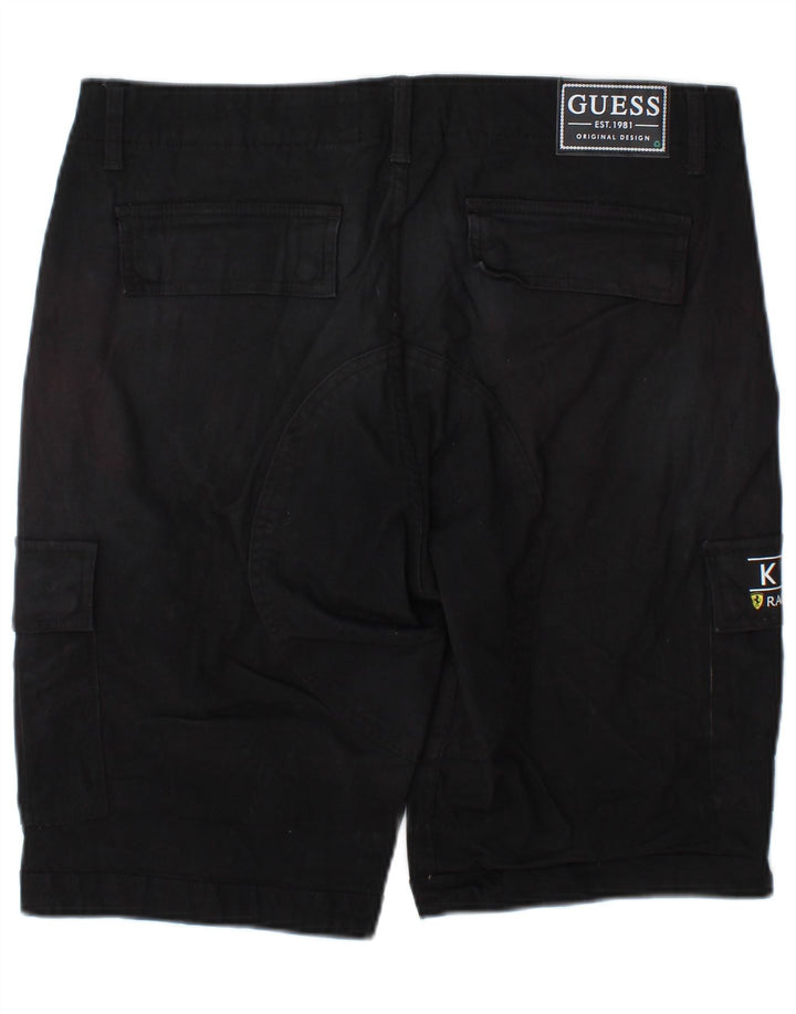 Guess Herre Cargo Shorts W32 Medium Sort Bomuld