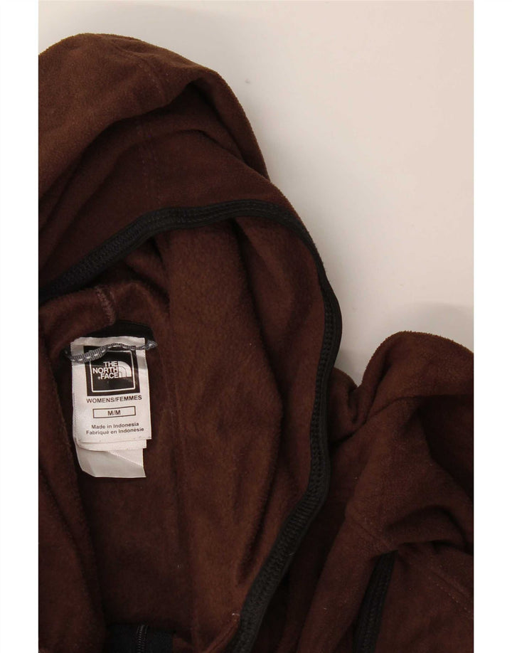 The North Face dame fleecejakke med hætte UK 12 medium brun polyester
