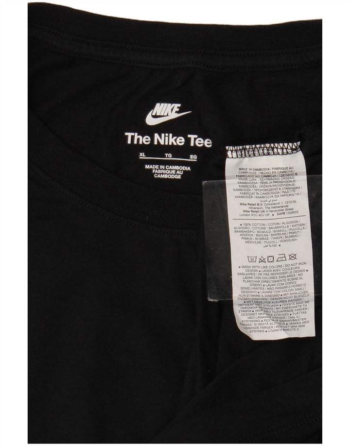 Nike Herre Top Langærmet XL Sort Bomuld