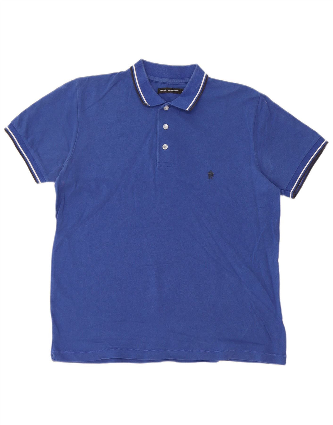 French Connection Herre poloshirt Medium blå bomuld