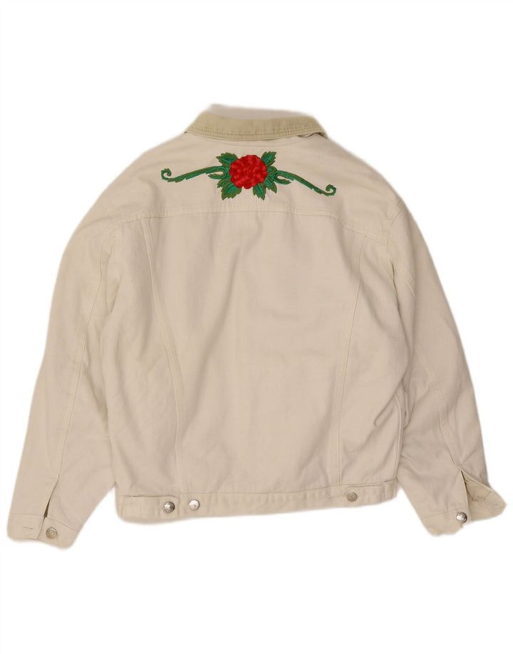 El Charro Herre denimjakke UK 36 Small White Floral