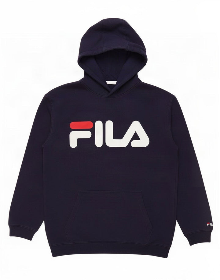 Fila Grafisk hættetrøje til mænd Medium Marineblå