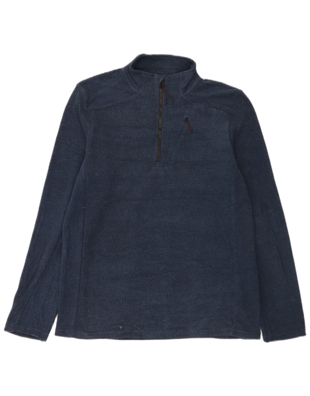 Mountain Warehouse Herre Zip Neck Sweatshirt Jumper Medium Navy Blue Flecked