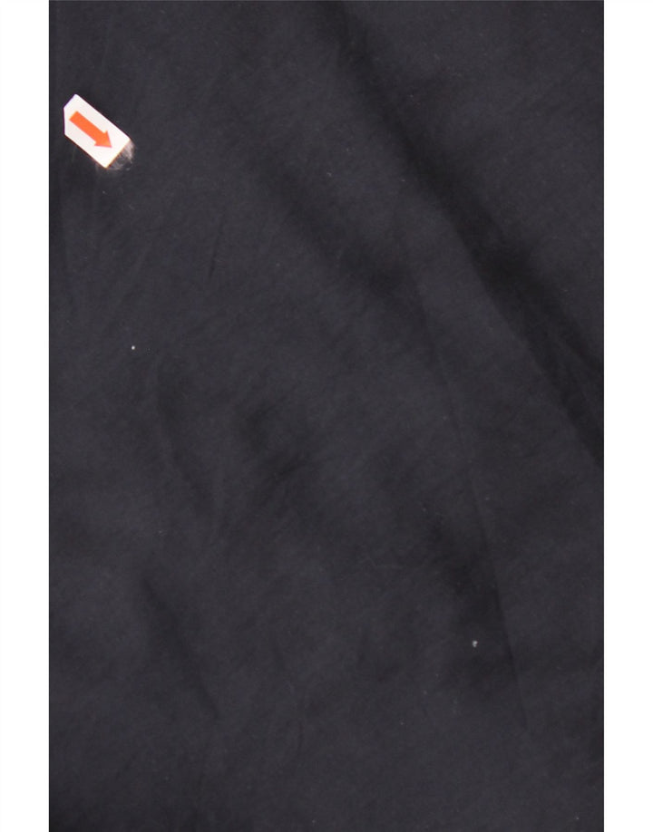 VINTAGE Herre Windbreaker Jacket UK 44 2XL Navy Blue Bomuld