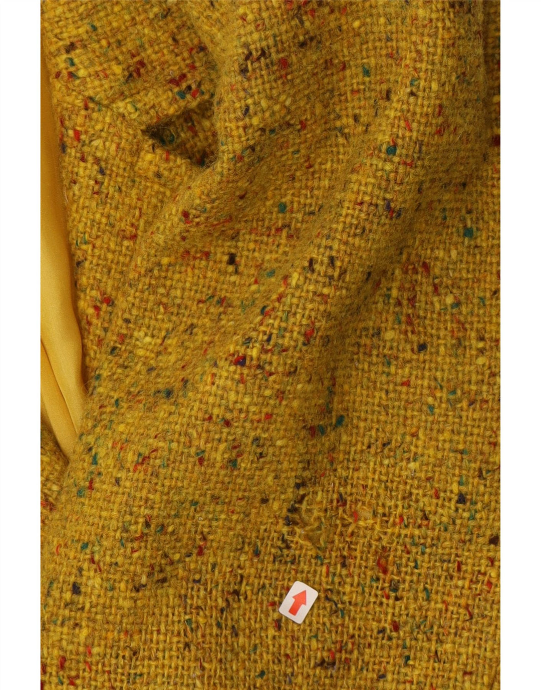 Yves Saint Laurent Dame Blazer Jakke EU 38 Medium Gul Flecked