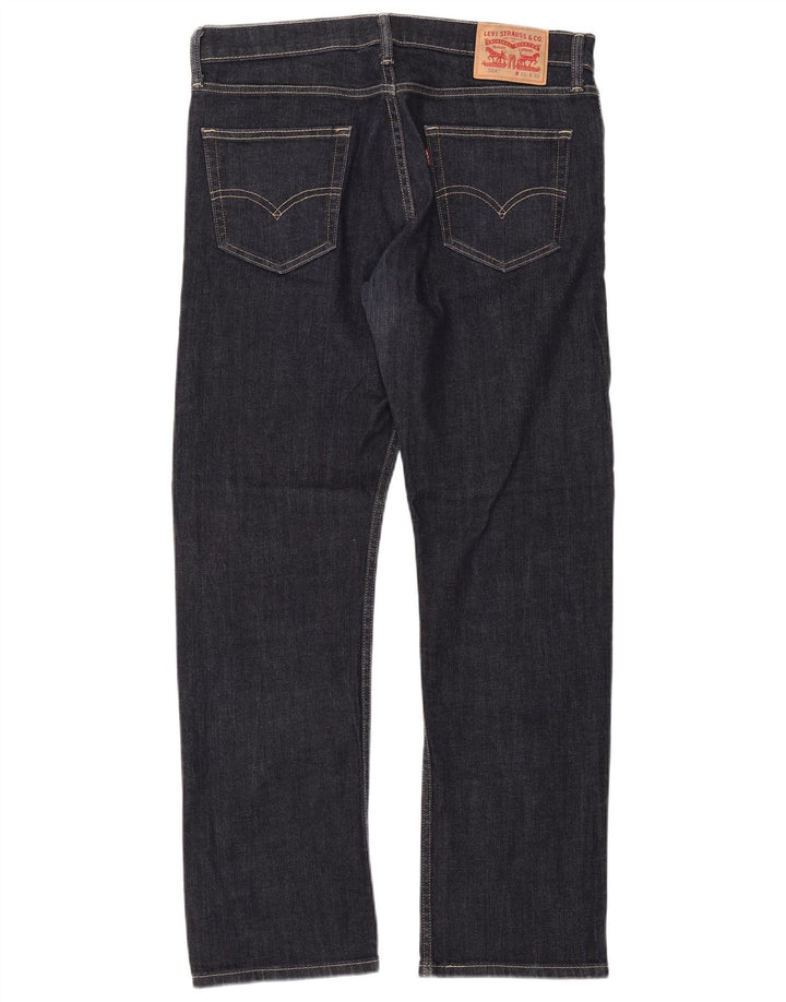 Levi's Dame 504 Straight Jeans W33 L32 Marineblå