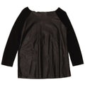 ZARA Womens Crop 3/4 ærme off Shoulder Top UK 10 Small Black