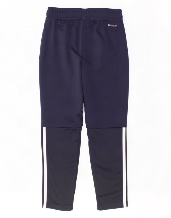 Adidas Boys Aeroready Tracksuit Bukser 7-8 år Navy Blue Polyester