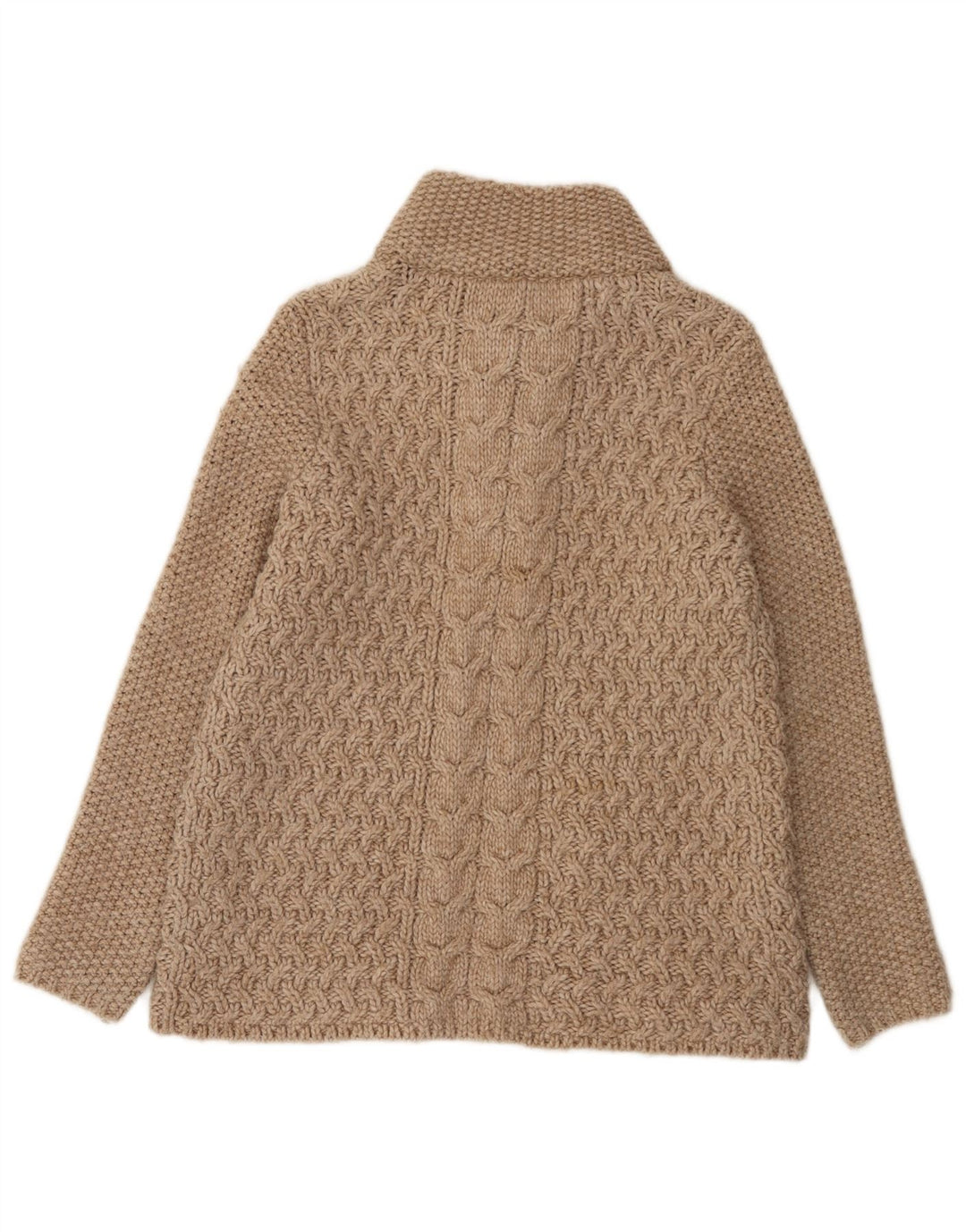 Marks & Spencer Dame Cardigan Sweater UK 14 Medium Brun Akryl