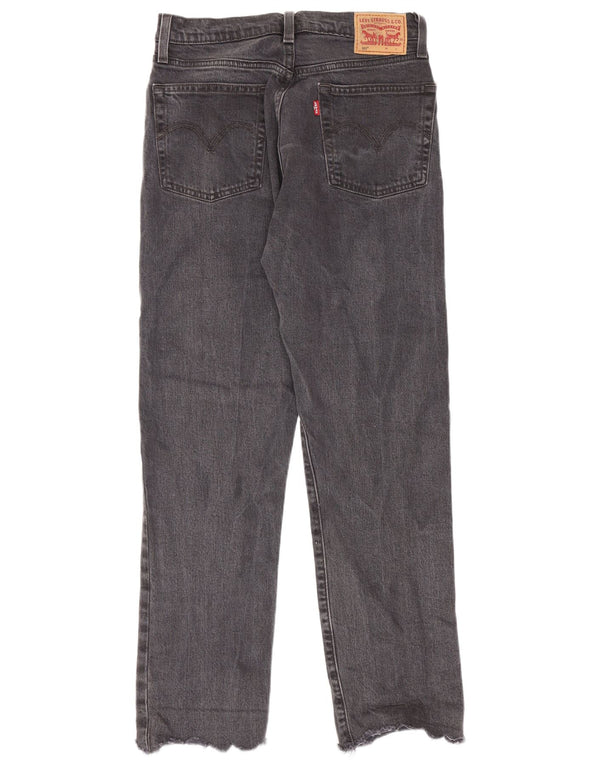Levi's Dame 501 Straight Jeans W27 L28 Grå Bomuld