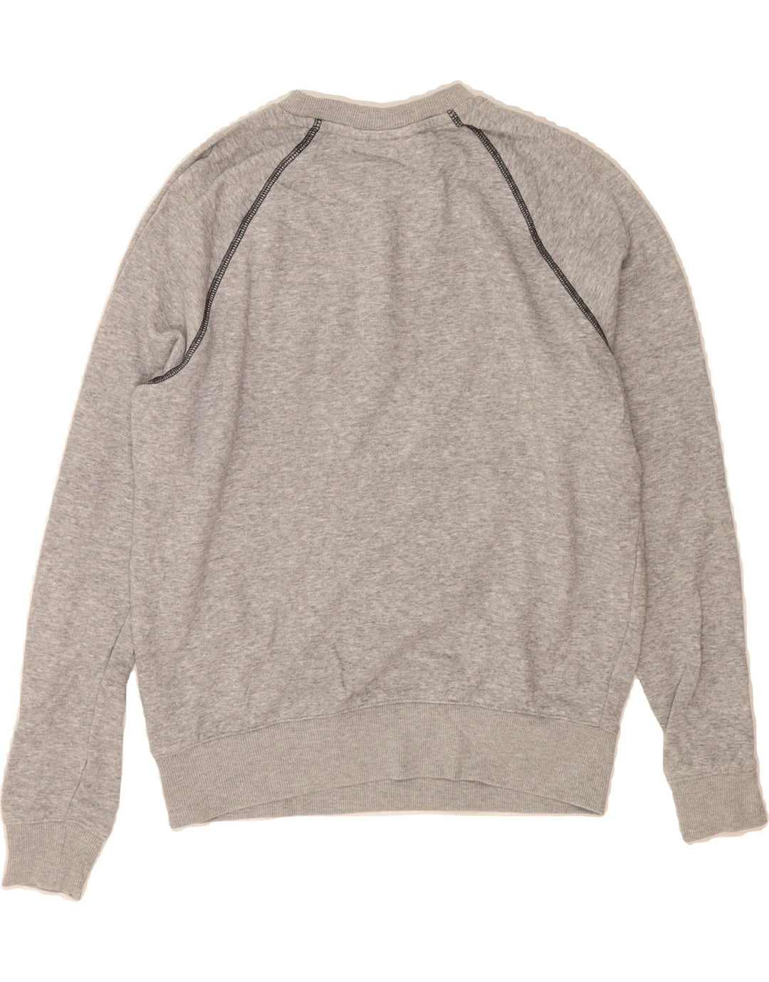 FILA Womens Oversized Sweatshirt Jumper UK 10 Small Grey Cotton Vintage Fila and Second-Hand Fila from Messina Hembry 