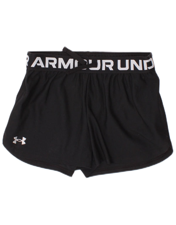 Under Armour Girls Heat Gear Grafiske sportsshorts 9-10 år Medium Sort