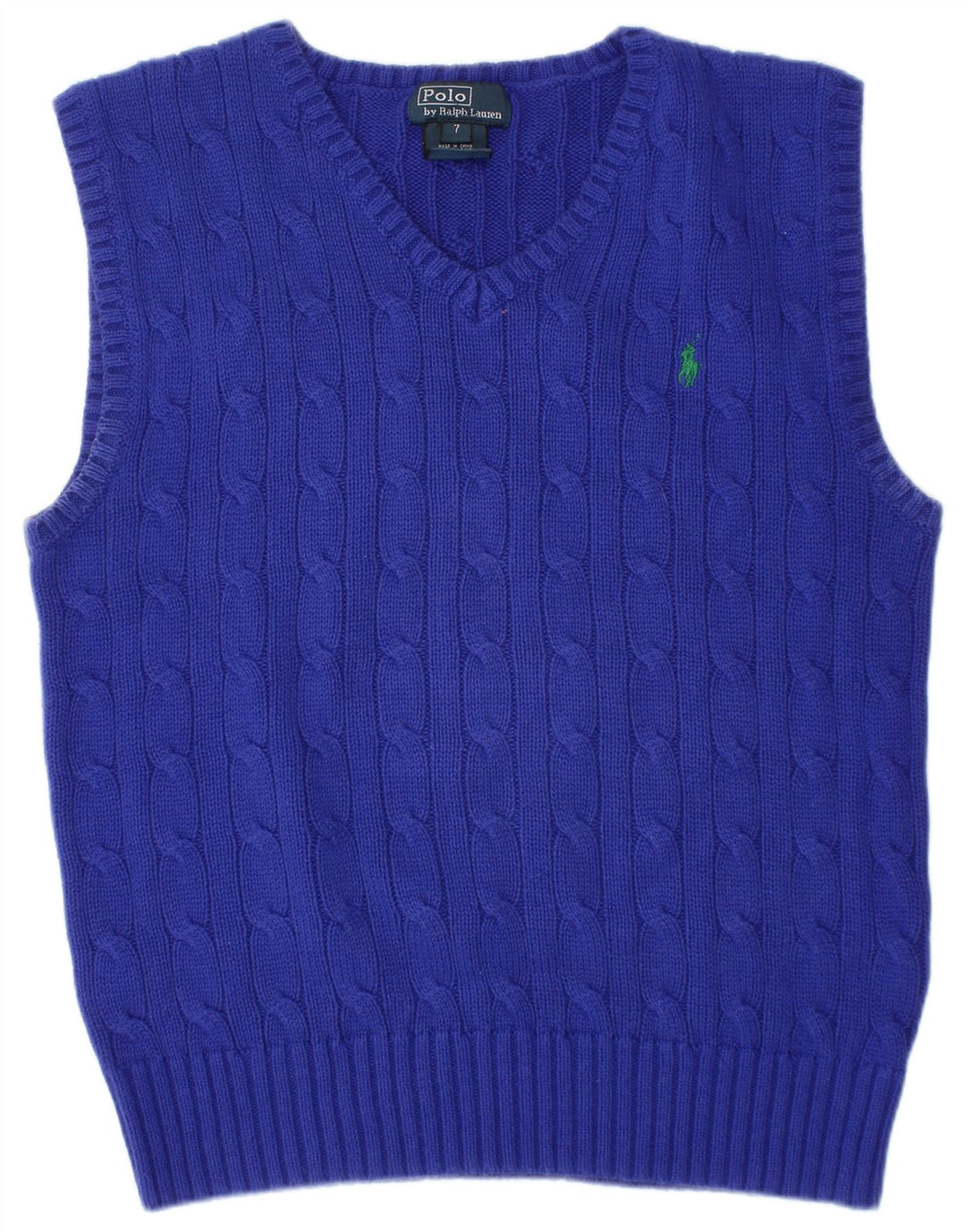 POLO RALPH LAUREN Drengevest Tank Top 6-7 År Blå Bomuld