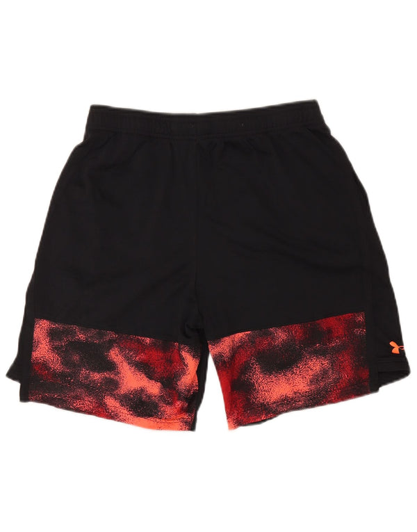 UNDER ARMOUR Drenge abstrakt mønster sportsshorts 13-14 år XL Sort